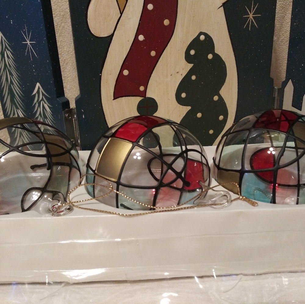 Vintage Silvestri blown glass tree ornaments. - Picture 4 of 8